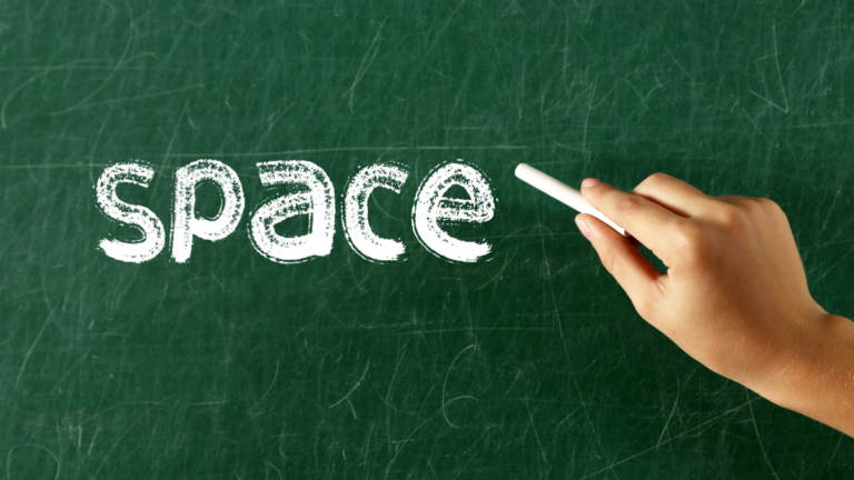 O que é space em inglês?